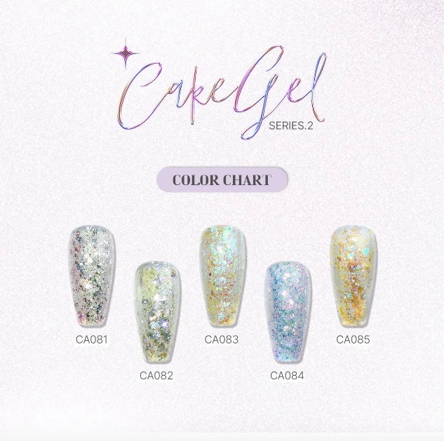 CAKE GEL SERIES 2 - FLAKE GLITTER